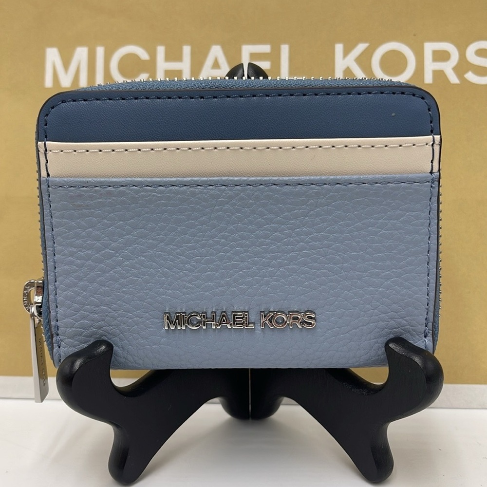 Michael Kors Jet Set Travel Medium Zip Around Color-Block Wallet Card Case
 NWT - Picture 11 of 16